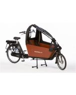 Bakfiets.nl tent Cargobike short all-open mat zwart