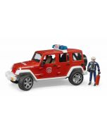Bruder 2528 Jeep Wrangler brandweer + speelfiguur