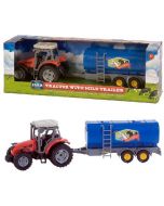 Tractor rood + Trailer 1:32