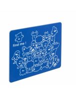 KBT HDPE speelpaneel 'vind mij' - blauw