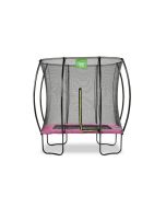 EXIT Silhouette Trampoline met Veiligheidsnet 153x214 Roze