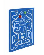 KBT HDPE speelpaneel 'race!' - blauw - blauw