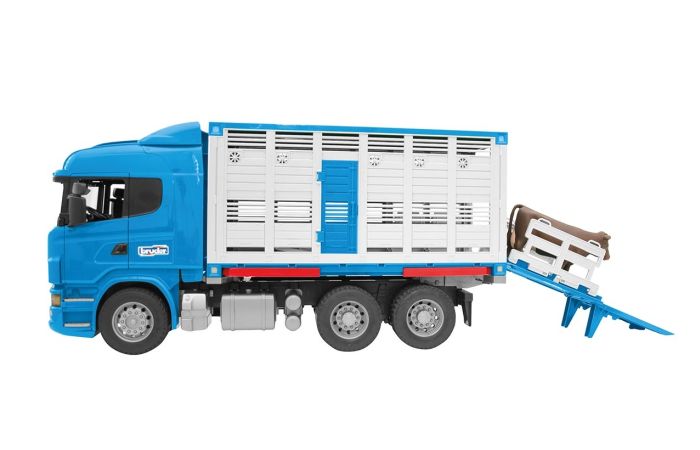 Bruder 3549 Scania R-serie veetransport + 1 koe
