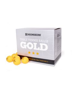Heemskerk Tafeltennisballen Gold 3 ster Oranje (per 100)