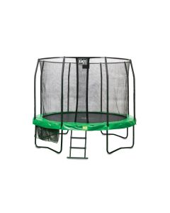 EXIT JumpArena trampoline 427cm met ladder en schoenenzak - groen/grijs