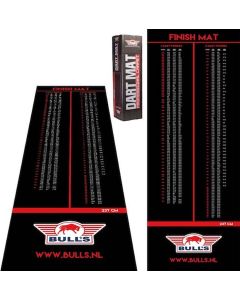 Bull's Finish Dartmat 300x90cm zwart-rood - Professionele dartmat | Outdoorspeelgoed.nl
