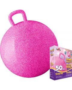 SummerPlay Skippybal Roze Glitter - 50 cm