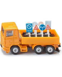 Siku 1322 Vrachtwagen met verkeersborden