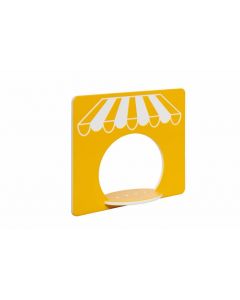 KBT HDPE speelpaneel 'winkel' - geel