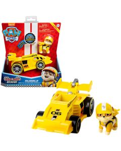 Paw Patrol race rescue themed vehicles rubble