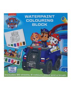 Paw Patrol waterverf kleurboek met penseel