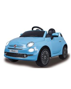 E-Car elektrische auto Fiat 500 12v blauw
