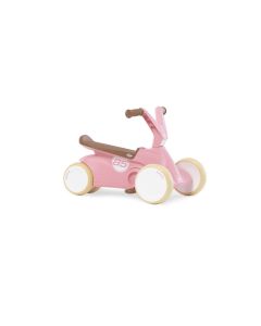 BERG GO² Retro Roze loopauto - stabiele 4-wieler voor peuters | Outdoorspeelgoed.nl