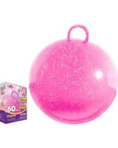 SummerPlay Skippybal Roze Glitter-50CM