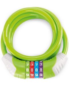 PUKY kabelslot met cijferslot – groen 120 cm