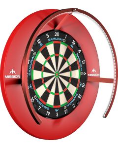 Mission Torus 270 Rood Dartbord Verlichting - 270 graden LED-ring | Outdoorspeelgoed.nl