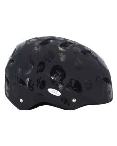 Fietshelm Skull 55-57 cm zwart