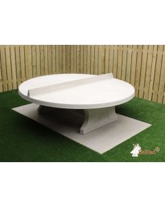 Heblad Tafeltennistafel Rond Naturel 
