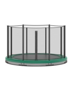 Akrobat Orbit Inground Trampoline 430 Groen met veiligheidsnet