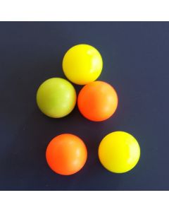 Voetballen gekleurd p/ 5 stuks