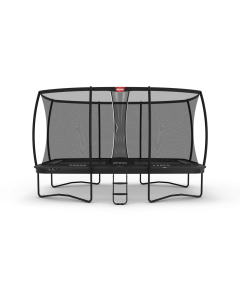 BERG Ultim Champion Regular 500 Grijs + Veiligheidsnet Deluxe XL