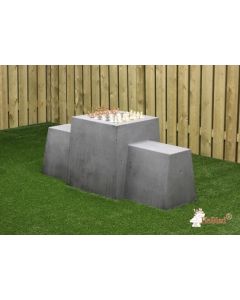HeBlad Schaakbank Antraciet-Beton