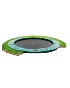 EXIT Supreme groundlevel trampoline 427cm groen
