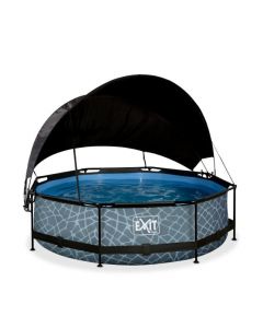 EXIT zwembad ø300x76cm met schaduwdoek en filterpomp