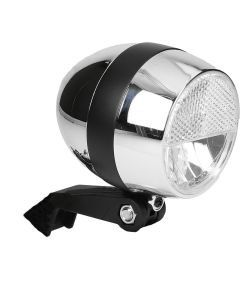 Fiets Cortina koplamp Amsterdam batterij chroom zwart
