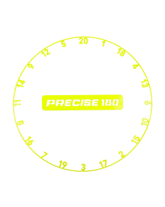 Precise180 Numberring Electric Yellow - Gele Cijferring voor Dartbord | Outdoorspeelgoed.nl