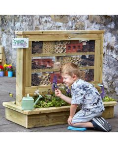 Insecten OntdekHotel met Plantenbak - volledig gemonteerd insectenhotel | Outdoorspeelgoed.nl