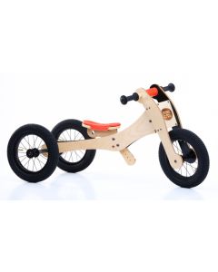 Trybike Wood 4-in-1 Loopfiets-Oranje