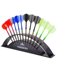 Mission Dart Station For 12 Darts Black