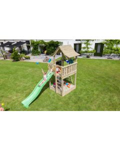 Blue Rabbit Speeltoren Pagoda 150cm Douglas - Overzicht met groot platform | Outdoorspeelgoed.nl