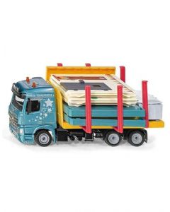 SIKU 3562 Transport vrachtwagen met prefabhuis