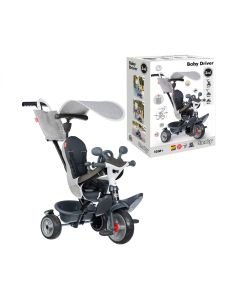 Smoby Baby Driver Driewieler Grijs - 2dekans