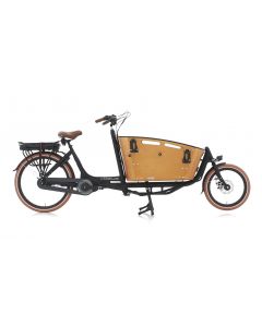 VOGUE Carry 2 elektrische bakfiets Zwart/Bruin