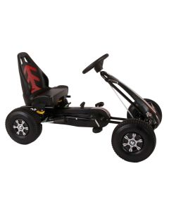 Volare Go Kart Racing Car - Jongens - Groot - Luchtbanden - Zwart