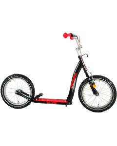 Volare Step - Jongens en Meisjes - 16 inch - Zwart/Rood